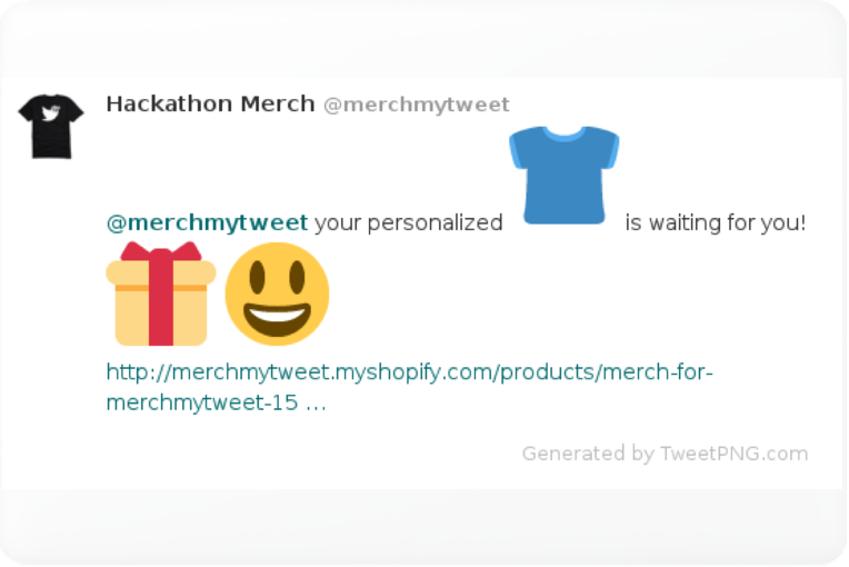 Merch for merchmytweet