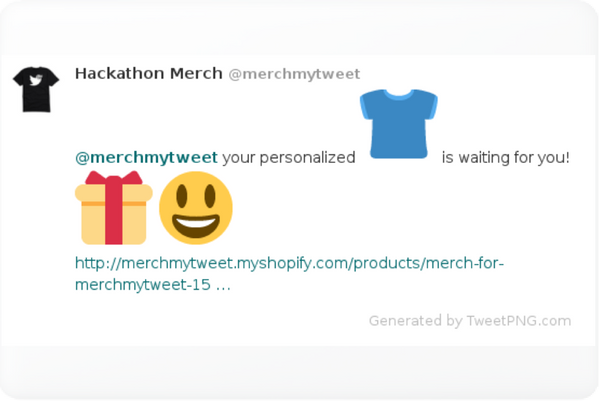 Merch for merchmytweet