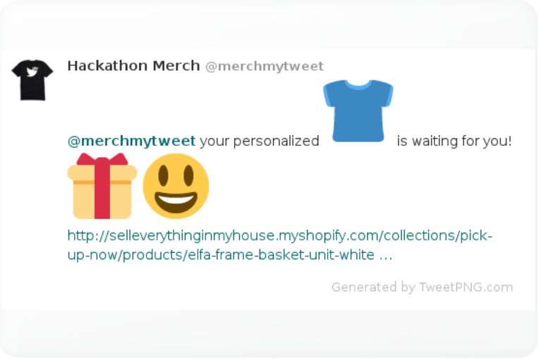 Merch for merchmytweet