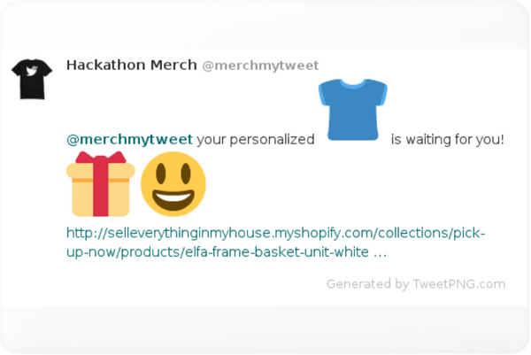 Merch for merchmytweet