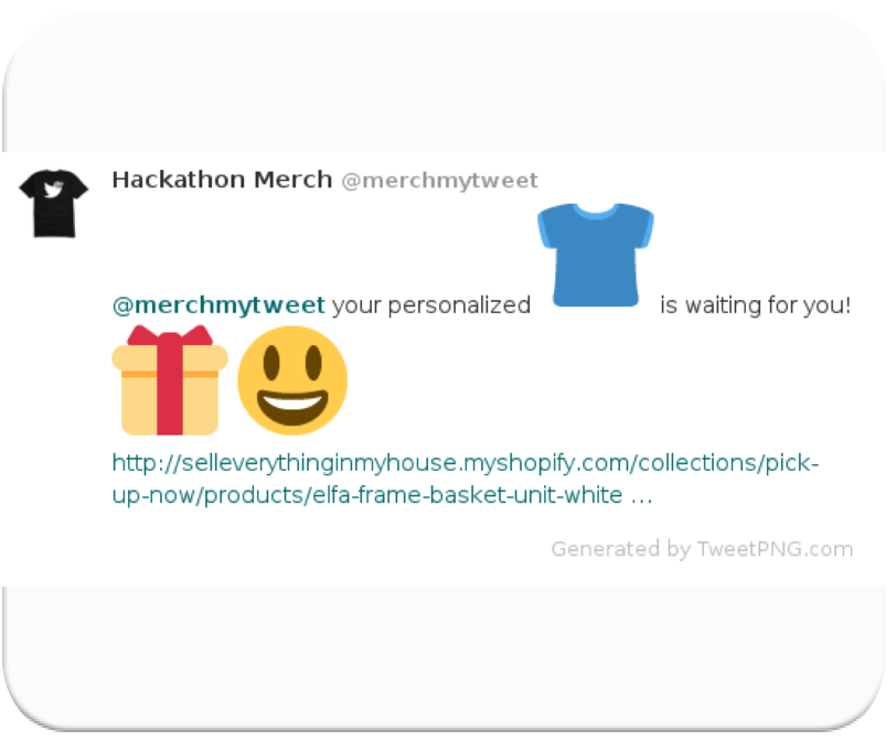 Merch for merchmytweet